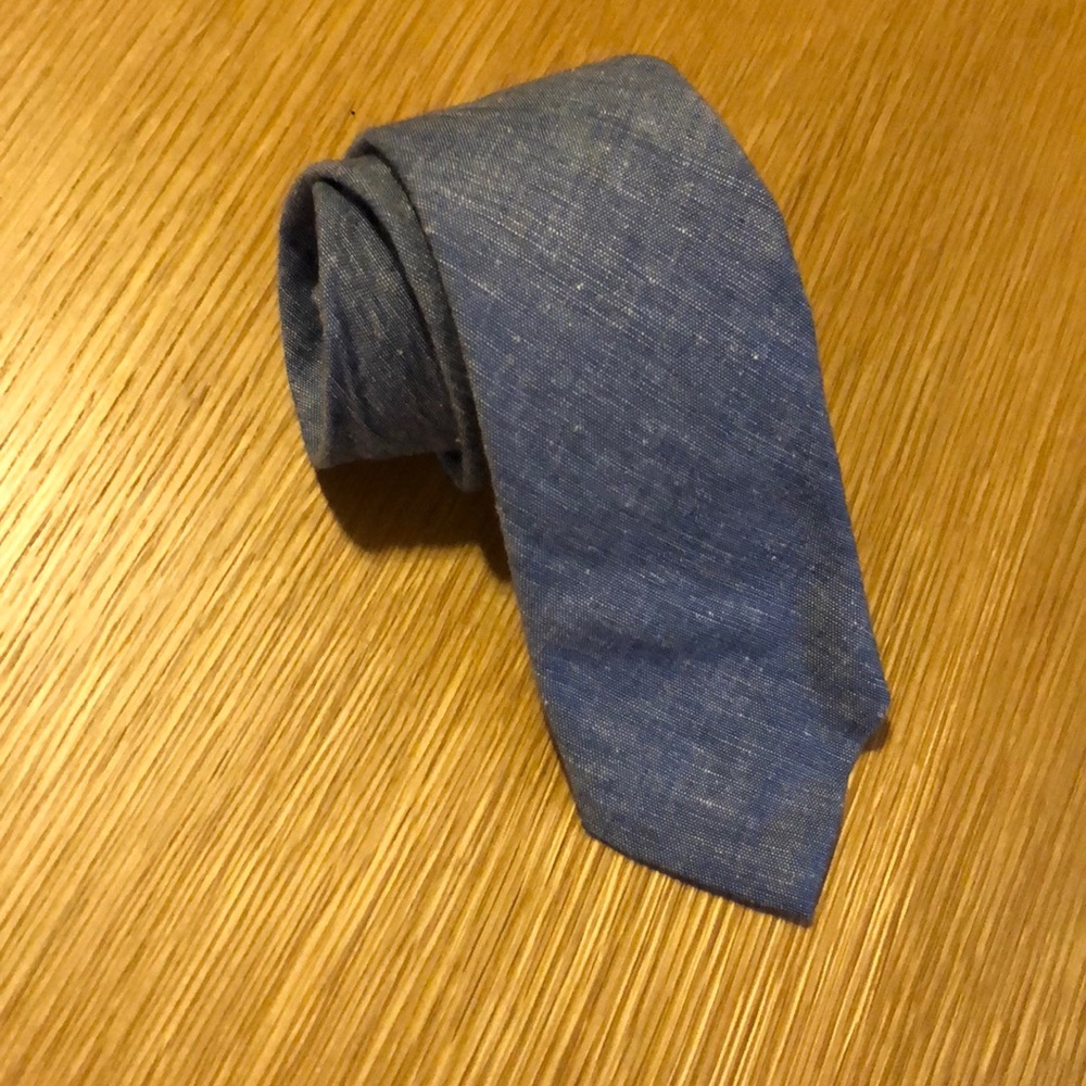 J. Crew faded chambray tie